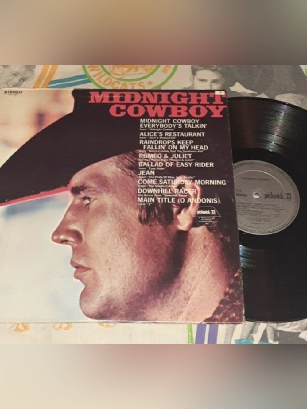 1969 Midnight Cowboy Vintage 60s LP Record Vinyl Album
